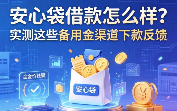 安心袋借款怎么样？实测这些备用金渠道下款反馈
