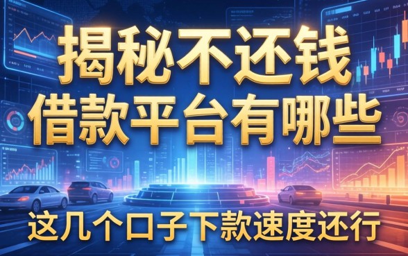 揭秘不还钱的借款平台有哪些，这几个口子下款速度还行