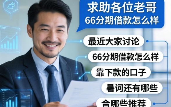 求助各位老哥，最近大家讨论的66分期借款怎么样？靠谱下款的口子还有哪些推荐？