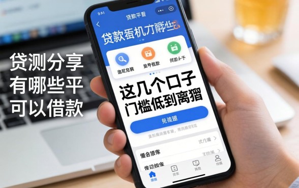 实测分享：贷款手机有哪些平台可以借款，这几个口子门槛低到离谱
