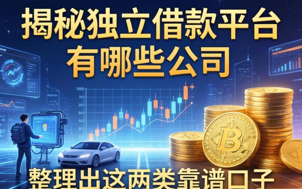 揭秘独立借款平台有哪些公司，整理出这两类靠谱口子