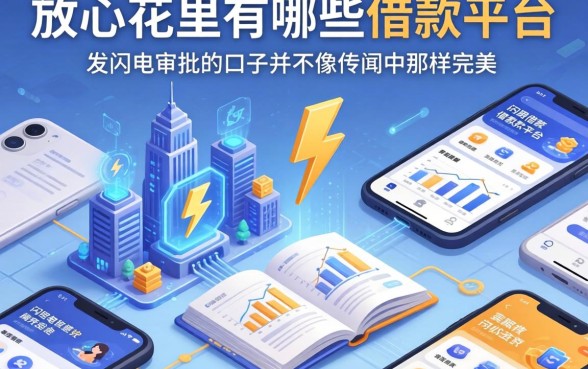 我翻遍了放心花里有哪些借款平台，发现闪电审批的口子并不像传闻中那样完美