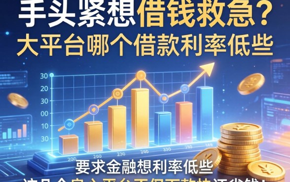 手头紧想借钱救急？大平台哪个借款利率低些？这几个良心平台不仅下款快还省钱！