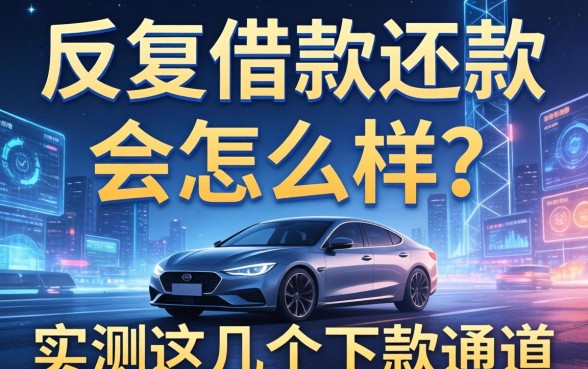反复借款还款会怎么样？实测这几个下款通道