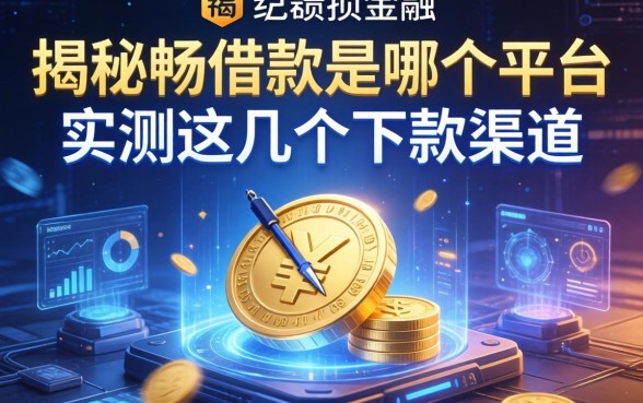 揭秘畅借款是哪个平台，实测这几个下款渠道