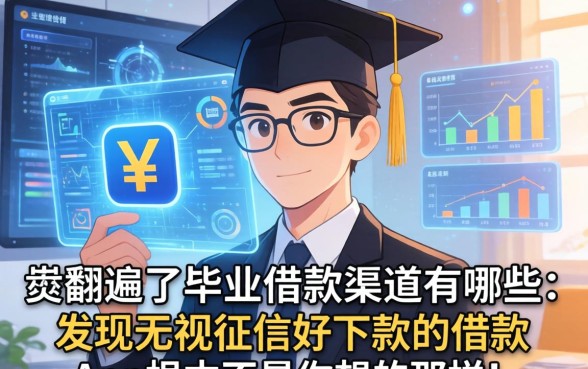 我翻遍了毕业借款渠道有哪些，发现无视征信好下款的借款app根本不是你想的那样