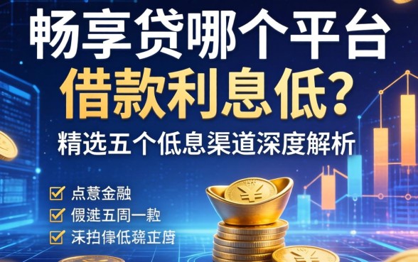 畅享贷在哪个平台借款利息低？精选五个低息渠道深度解析