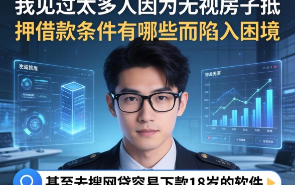 我见过太多人因为无视房子抵押借款条件有哪些而陷入困境，甚至去搜网贷容易下款18岁的软件