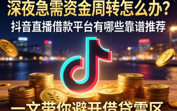 深夜急需资金周转怎么办？抖音直播借款平台有哪些靠谱推荐？一文带你避开借贷雷区