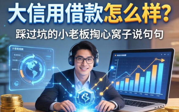 大信用借款怎么样？一个踩过坑的小老板掏心窝子说几句