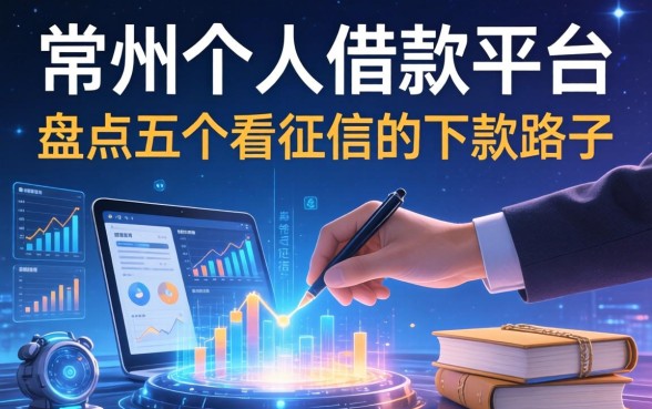 常州个人借款平台有哪些？盘点五个不看征信的下款路子