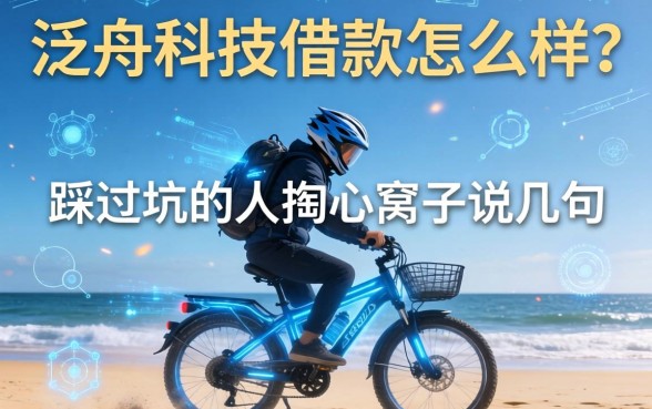 泛舟科技借款怎么样？一个踩过坑的人掏心窝子说几句