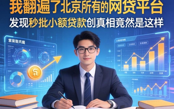 我翻遍了北京所有的网贷平台，发现秒批小额贷款的真相竟然是这样