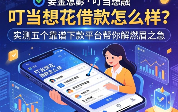 叮当想花借款怎么样？实测五个靠谱下款平台帮你解燃眉之急