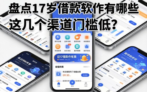 盘点17岁借款软件有哪些，这几个渠道门槛较低