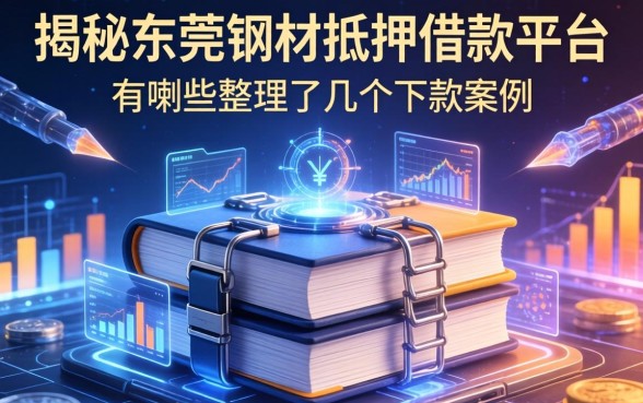 揭秘东莞钢材抵押借款平台有哪些，整理了几个下款案例