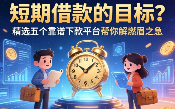 短期借款的目标有哪些？精选五个靠谱下款平台帮你解燃眉之急