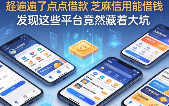 我翻遍了点点借款和芝麻信用能借钱的软件，发现这些平台竟然藏着大坑