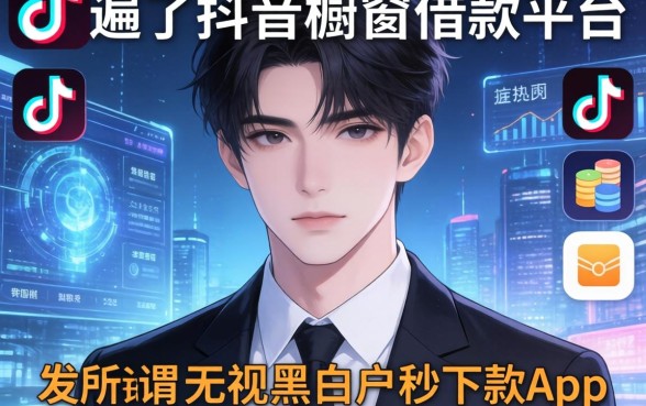 我翻遍了抖音橱窗借款平台，发现所谓的无视黑白户秒下款app竟然是个误会