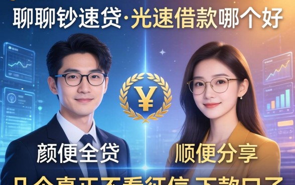 聊聊钞速贷和光速借款哪个好，顺便分享几个真正不看征信的下款口子