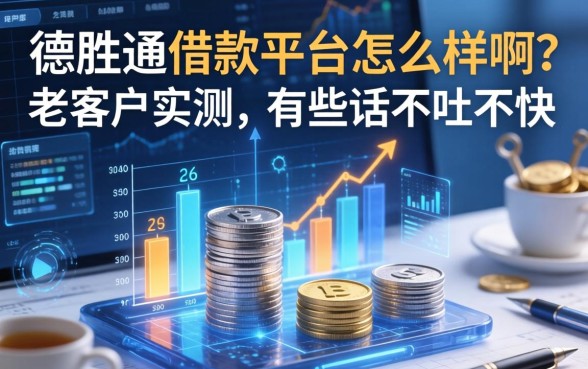 德胜通借款平台怎么样啊？老客户实测，有些话不吐不快