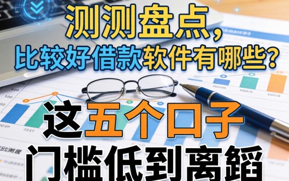 实测盘点：比较好借款的软件有哪些？这五个口子门槛低到离谱