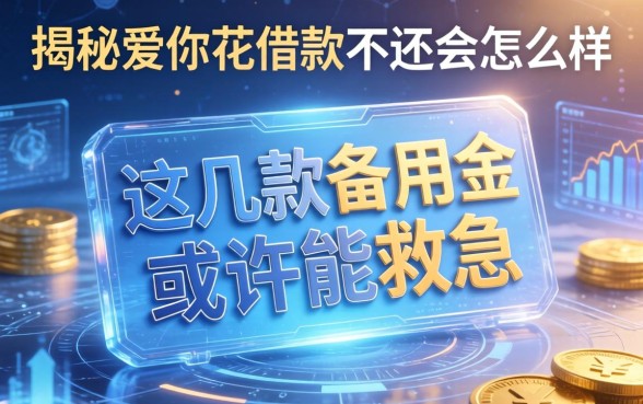 揭秘爱你花借款不还会怎么样，这几款备用金或许能救急