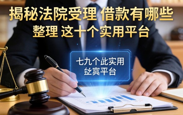 揭秘法院受理的借款有哪些，整理出这十个实用平台