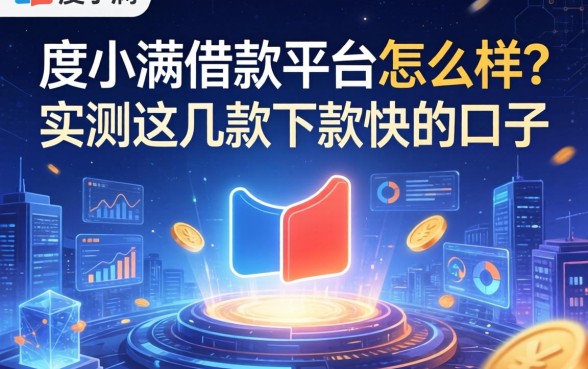 度小满借款平台怎么样？实测这几款下款快的口子