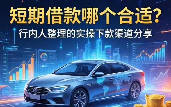 短期借款哪个合适？行内人整理的实操下款渠道分享