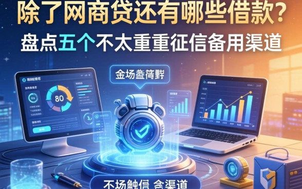 除了网商贷还有哪些借款？盘点五个不太看重征信的备用渠道
