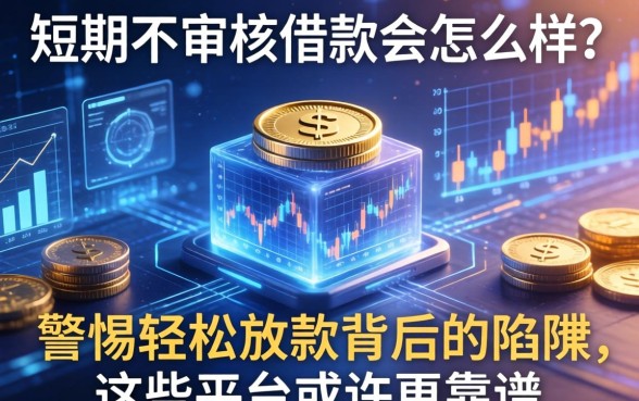 短期不审核借款会怎么样？警惕轻松放款背后的陷阱，这些平台或许更靠谱