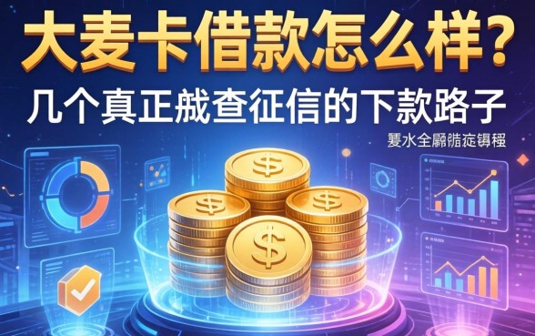 大麦卡借款怎么样？分享几个真正不查征信的下款路子