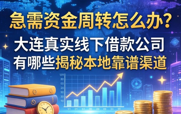 急需资金周转怎么办？大连真实线下借款公司有哪些？揭秘本地靠谱渠道
