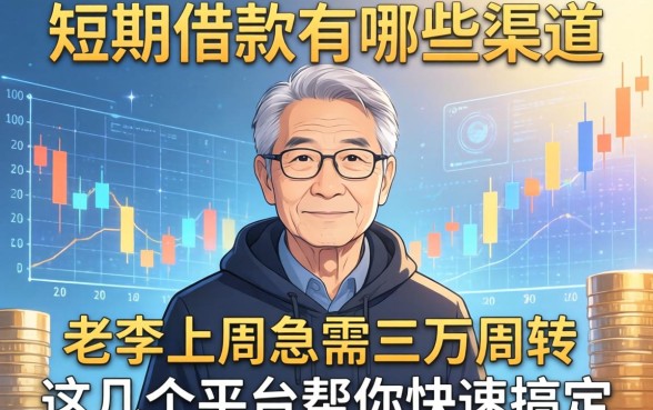 短期借款有哪些渠道？老李上周急需三万周转，这几个平台帮他快速搞定