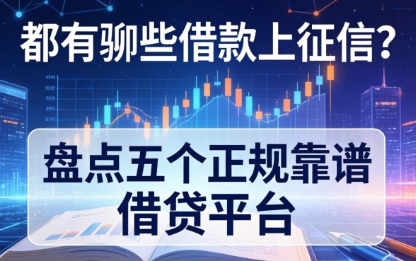 都有哪些借款上征信？盘点五个正规靠谱的借贷平台