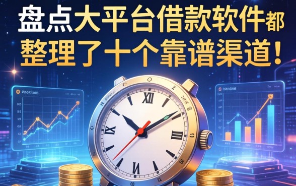 盘点大平台借款软件都有哪些，整理了十个靠谱渠道