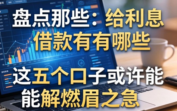 盘点那些不给利息的借款有哪些，这五个口子或许能解燃眉之急