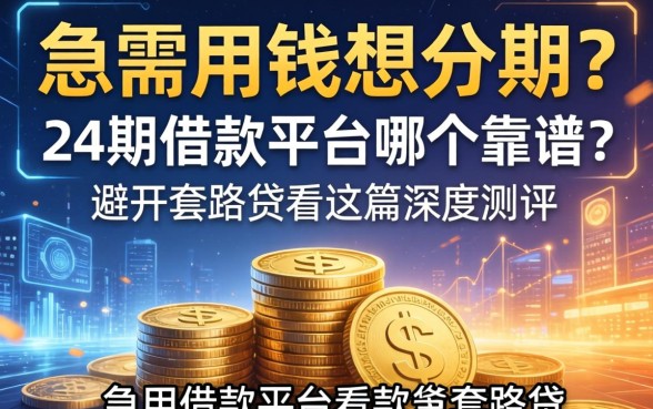 急需用钱想分期？24期借款平台哪个靠谱？避开套路贷看这篇深度测评