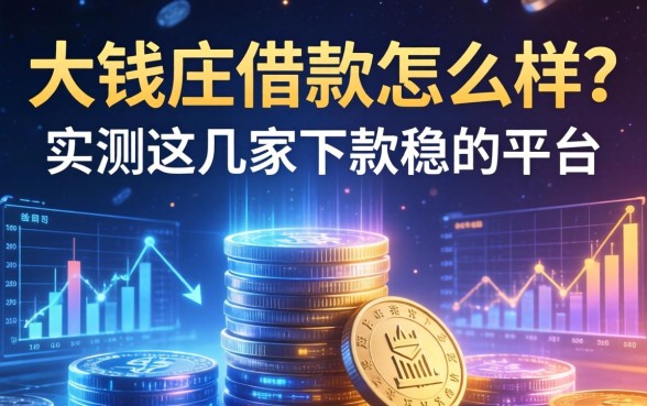 大钱庄借款怎么样？实测这几家下款稳的平台