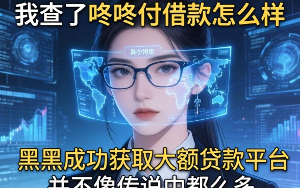 我查了咚咚付借款怎么样，发现黑户成功获取大额贷款的平台并不像传说中那么多