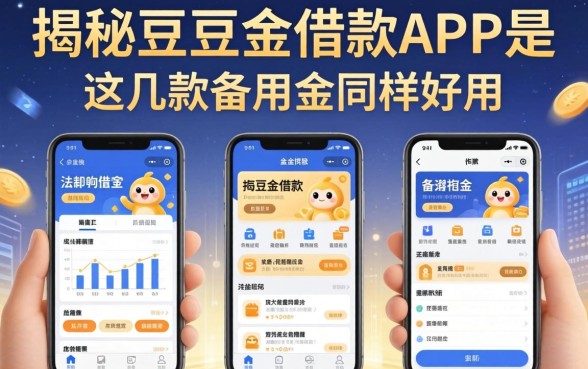 揭秘豆豆金借款APP是哪个公司的，这几款备用金同样好用