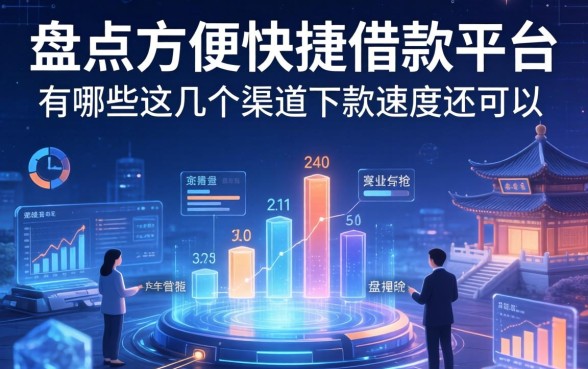 盘点方便快捷借款平台有哪些，这几个渠道下款速度还可以