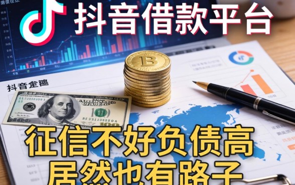 我翻遍了抖音借款平台，发现征信不好负债高居然也有路子