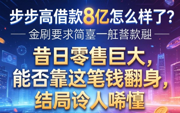 步步高借款8亿怎么样了？昔日零售巨头能否靠这笔钱翻身，结局令人唏嘘