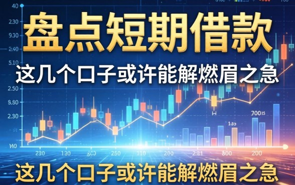 盘点短期借款的例子有哪些呢，这几个口子或许能解燃眉之急