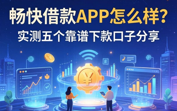 畅快借款APP怎么样？实测五个靠谱下款口子分享