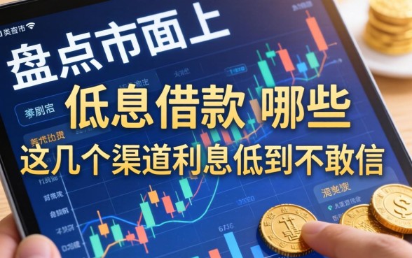 盘点市面上的的低息借款有哪些，这几个渠道利息低到不敢信