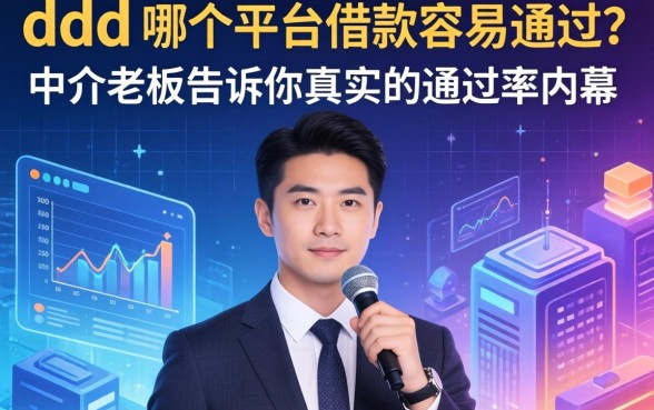 ddd在哪个平台借款容易通过？中介老板告诉你真实的通过率内幕