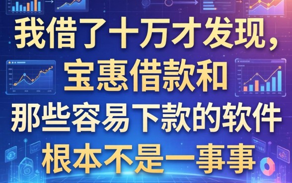 我借了十万才发现，宝惠借款和那些容易下款的软件根本不是一回事